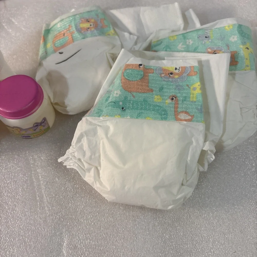 Uneeda Baby Doll Accessories Set Diapers‎ Baby Food Jars Doctor Bottle Powder